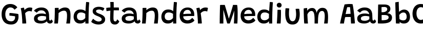 Grandstander Medium font