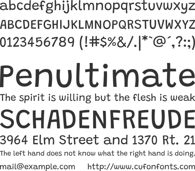 Grandstander font preview