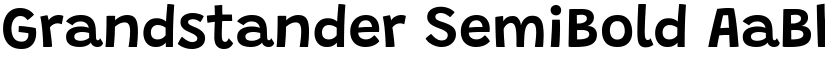 Grandstander SemiBold font