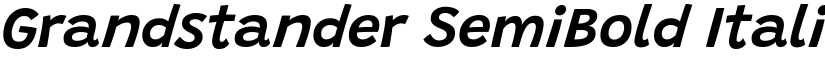 Grandstander SemiBold Italic font