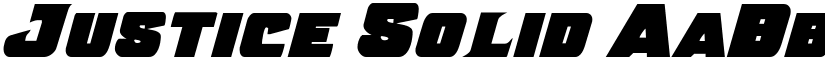 Justice Solid font