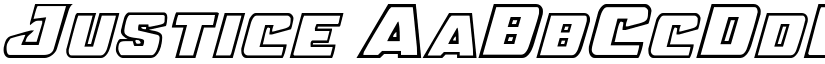 Justice font