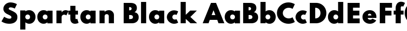 Spartan Black font