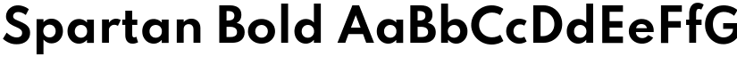 Spartan Bold font