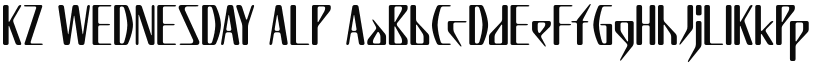 K7 Wednesday font download