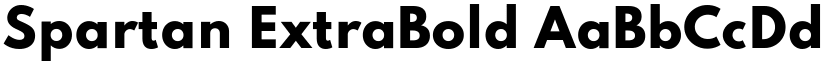 Spartan ExtraBold font