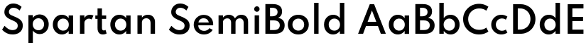 Spartan SemiBold font