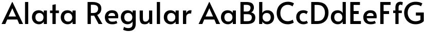 Alata Regular font