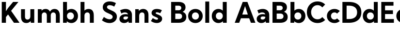 Kumbh Sans Bold font