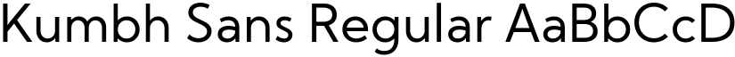 Kumbh Sans Regular font