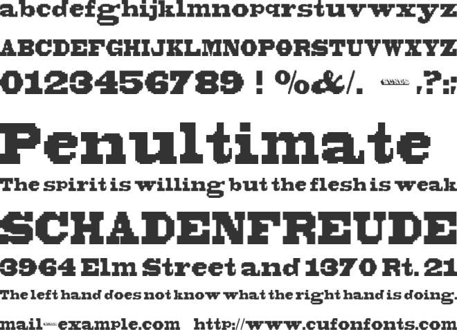 Black Bonsai font preview