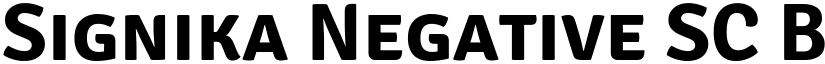 Signika Negative SC Bold font