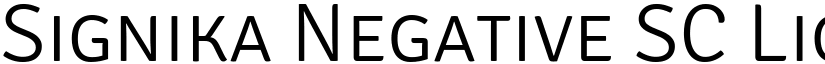 Signika Negative SC Light font
