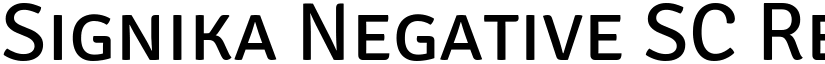Signika Negative SC Regular font