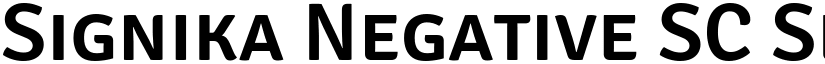 Signika Negative SC SemiBold font