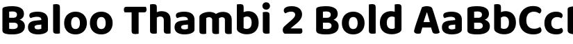 Baloo Thambi 2 Bold font