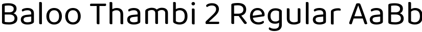 Baloo Thambi 2 Regular font