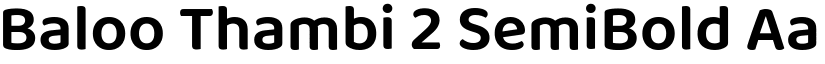 Baloo Thambi 2 SemiBold font