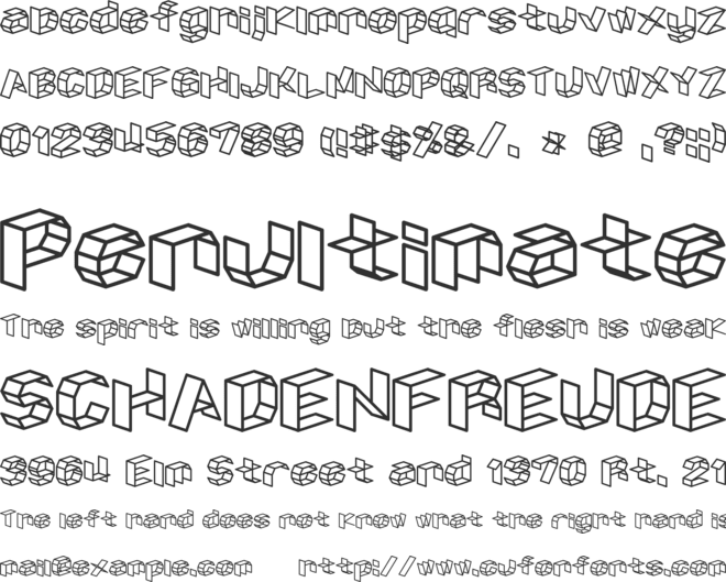 D3 Craftism font preview