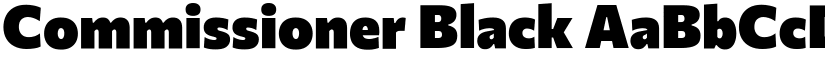 Commissioner Black font