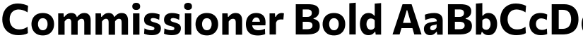 Commissioner Bold font