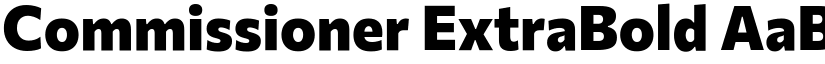 Commissioner ExtraBold font