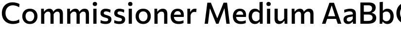 Commissioner Medium font