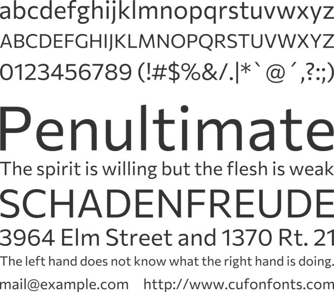 Commissioner font preview