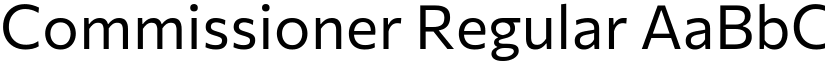 Commissioner Regular font