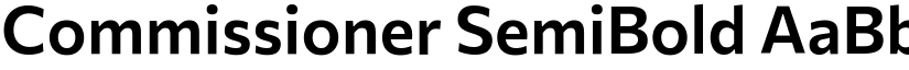 Commissioner SemiBold font