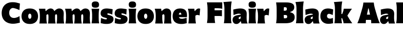 Commissioner Flair Black font