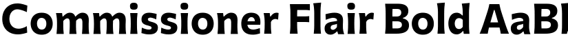 Commissioner Flair Bold font