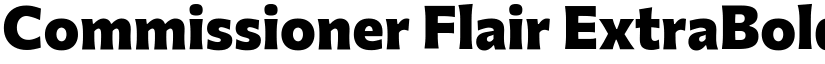Commissioner Flair ExtraBold font