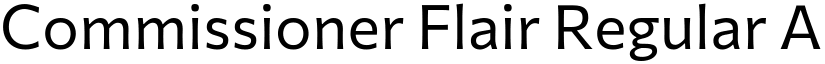 Commissioner Flair Regular font