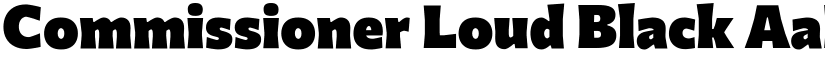Commissioner Loud Black font