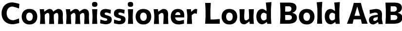 Commissioner Loud Bold font