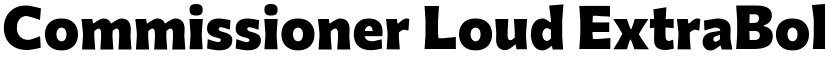 Commissioner Loud ExtraBold font