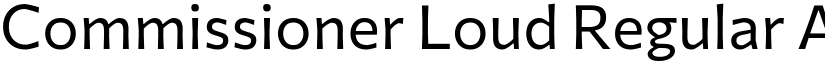 Commissioner Loud Regular font