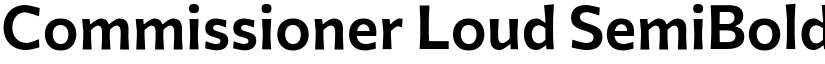 Commissioner Loud SemiBold font