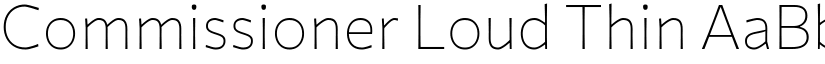 Commissioner Loud Thin font