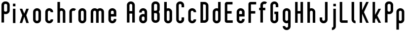 Pixochrome font