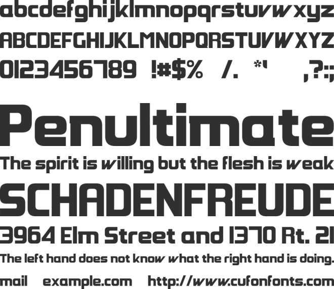 Groovy Fast font preview
