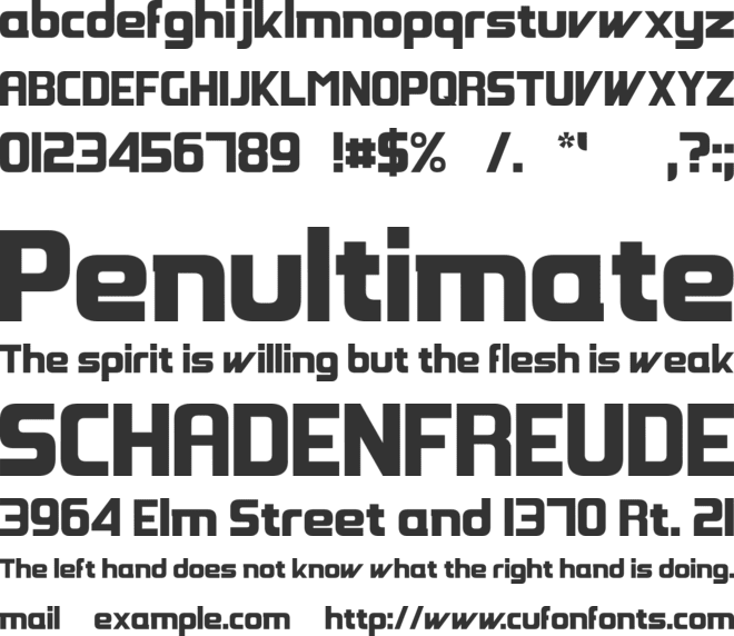 Groovy Fast font preview