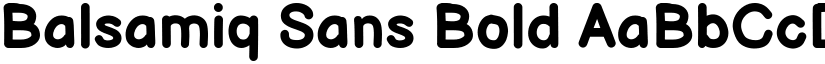 Balsamiq Sans Bold font