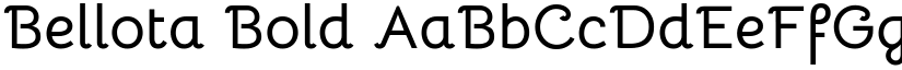 Bellota Bold font