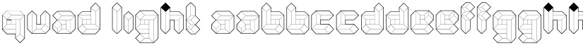 Quad Light font