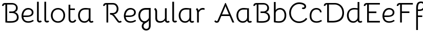 Bellota Regular font