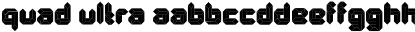 Quad Ultra font