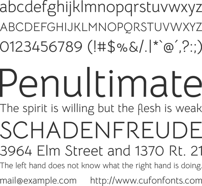 Bellota Text font preview