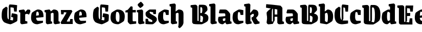 Grenze Gotisch Black font